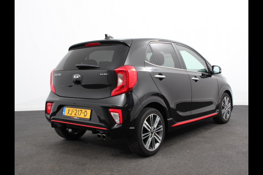 Kia Picanto 1.0 T-GDI GT-Line Leder Keyless Navigatie Apple Carplay/Android Auto Stoelverwarming Lichtmetalen Velgen Cruise Control Climate Control Camera Parkeer sensoren Bluetooth