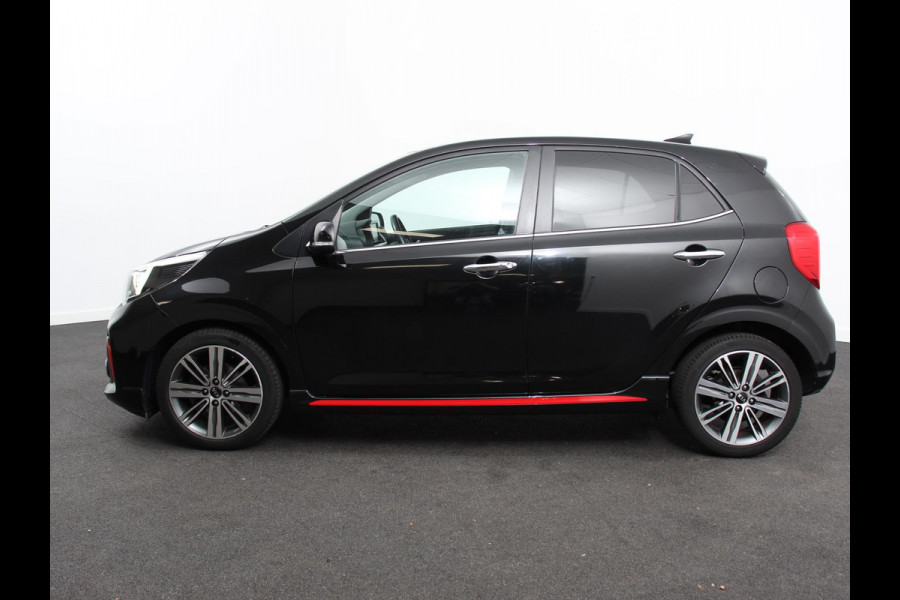 Kia Picanto 1.0 T-GDI GT-Line Leder Keyless Navigatie Apple Carplay/Android Auto Stoelverwarming Lichtmetalen Velgen Cruise Control Climate Control Camera Parkeer sensoren Bluetooth