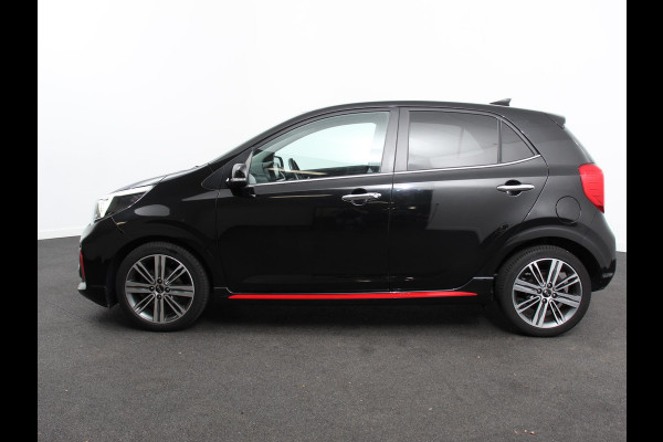 Kia Picanto 1.0 T-GDI GT-Line Leder Keyless Navigatie Apple Carplay/Android Auto Stoelverwarming Lichtmetalen Velgen Cruise Control Climate Control Camera Parkeer sensoren Bluetooth