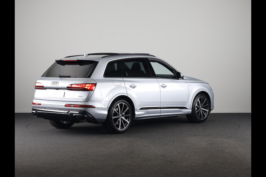 Audi Q7 Pro Line S 55 TFSI e 394 pk | Bang & Olufsen Premium 3D | Glazen panoramadak | Vierwielbesturing | Sportstoelen plus voorin |