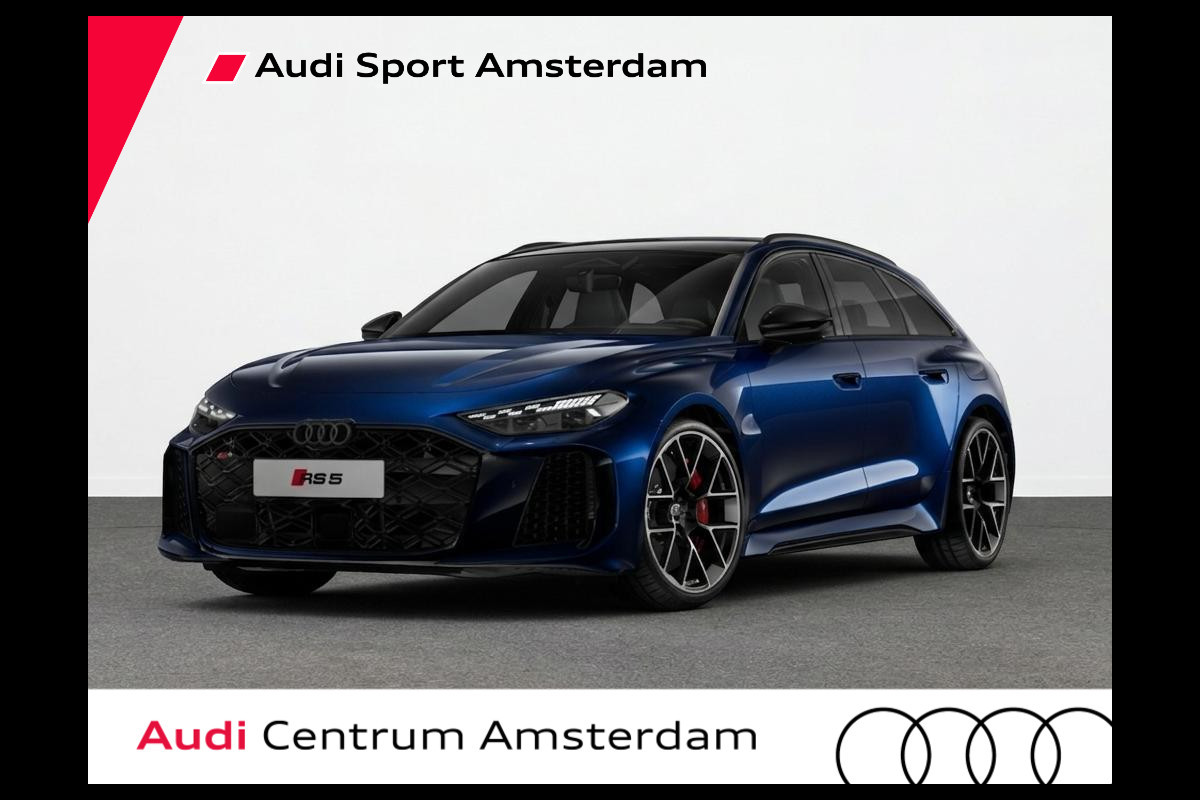 Audi RS5 Avant Avant e-hybrid 470 kW 639 pk | Audi Sportpakket | Mugelloblau Perl | Panorama-glasdak | Head-up display |