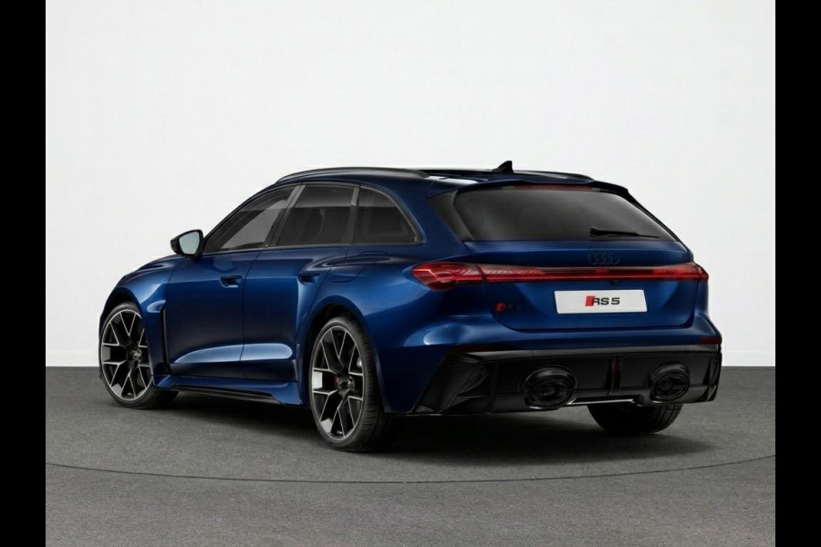 Audi RS5 Avant Avant e-hybrid 470 kW 639 pk | Audi Sportpakket | Mugelloblau Perl | Panorama-glasdak | Head-up display |