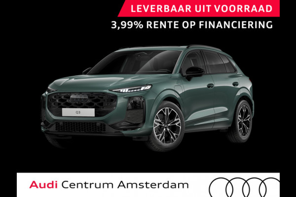 Audi Q3 S edition e-hybrid 272 pk | Techniekpakket plus | Panorama-glasdak | Optiekpakket zwart-glanzend | Sportstoelen zwart leder |