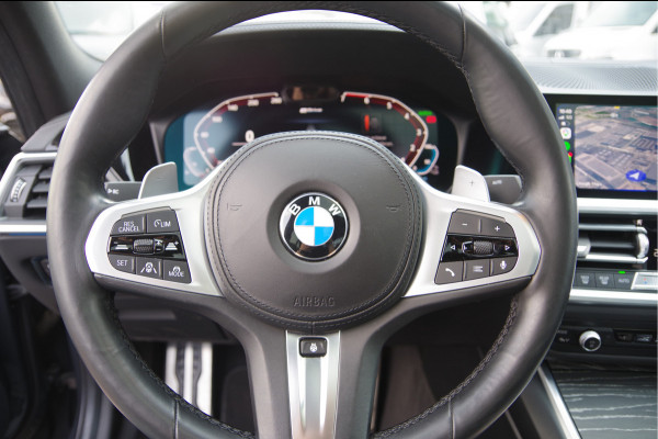 BMW 3-serie 330e M-SPORT SCHUIFDAK, INDIVIDUAL LEDER, LASER, HUD, HARMAN/KARDON, ADAPT. CRUISE, SPORTSTOELEN, DRAVIT GRAU