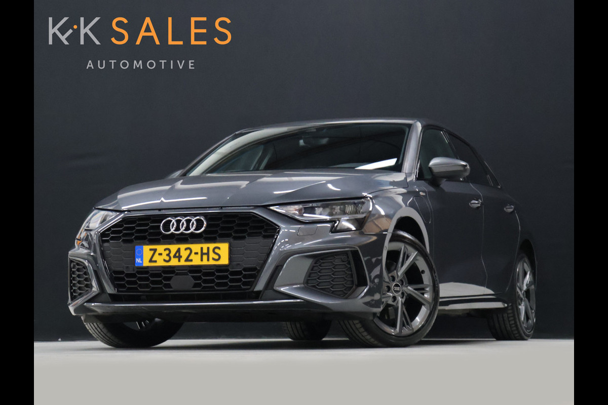 Audi A3 Sportback 40 TFSI e Sport S Line [APPLE CARPLAY, ANDROID, STOELVERWARMING, VOL LEDER, CAMERA, PDC 360, CRUISE, CLIMATE, TREKHAAK AFNEEMBAAR, NIEUWSTAAT]