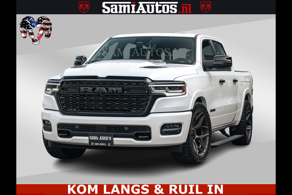 Dodge Ram SPORT LIMITED H.O 540PK 706Nm | Massage + Full Option | De Meest Luxe en Volle Pick-Up in zijn Klasse | Comfortabele Dubbele Cabine met Royale 5 Zitplaatsen | BPM vrij | Nu Leverbaar uit Voorraad | Voorraad Nr 2336 - 7700