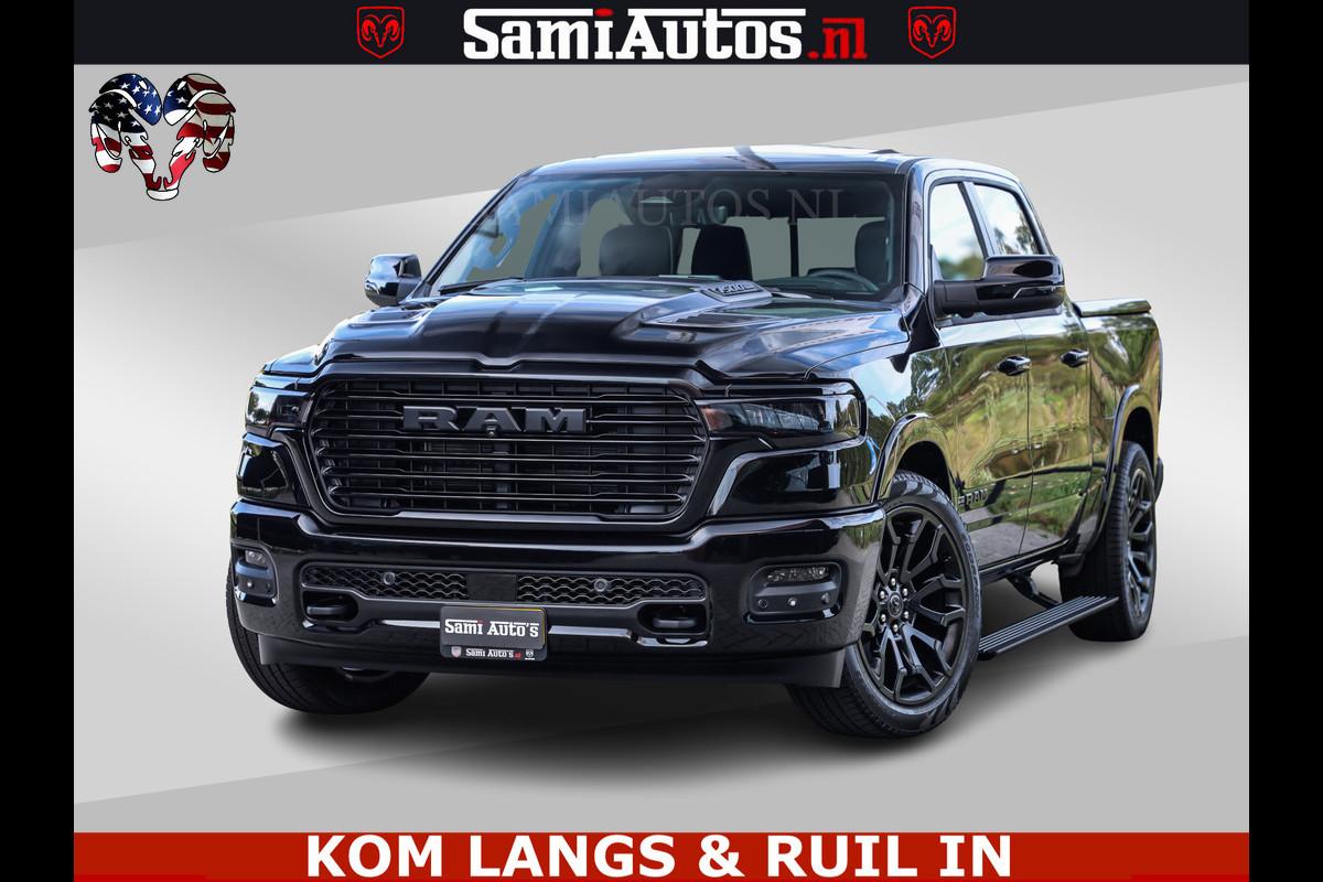 Dodge Ram 1500 Night Premium | Full Option | Eerste Eigenaar | De Meest Luxe Pick-Up in zijn Klasse | Comfortabele Dubbele Cabine met Royale 5 Zitplaatsen | Bom Vol |