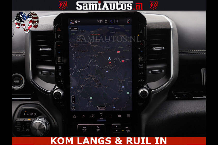 Dodge Ram NIGHT PREMIUM | 426PK | STRIPING | LUCHTVERING | HUD | PANO | 360 CAM | Full Option | LIMITED WHEELS | De Meest Luxe Pick-Up in  Comfortabele Dubbele Cabine met Royale 5 Zitplaatsen | EERSTE EIGENAAR | SMOKE PACK | BOM VOL |
