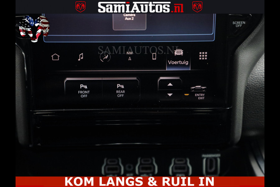 Dodge Ram NIGHT PREMIUM | 426PK | STRIPING | LUCHTVERING | HUD | PANO | 360 CAM | Full Option | LIMITED WHEELS | De Meest Luxe Pick-Up in  Comfortabele Dubbele Cabine met Royale 5 Zitplaatsen | EERSTE EIGENAAR | SMOKE PACK | BOM VOL |