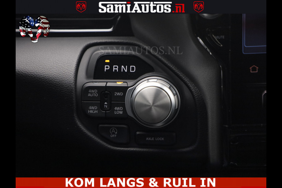 Dodge Ram NIGHT PREMIUM | 426PK | STRIPING | LUCHTVERING | HUD | PANO | 360 CAM | Full Option | LIMITED WHEELS | De Meest Luxe Pick-Up in  Comfortabele Dubbele Cabine met Royale 5 Zitplaatsen | EERSTE EIGENAAR | SMOKE PACK | BOM VOL |