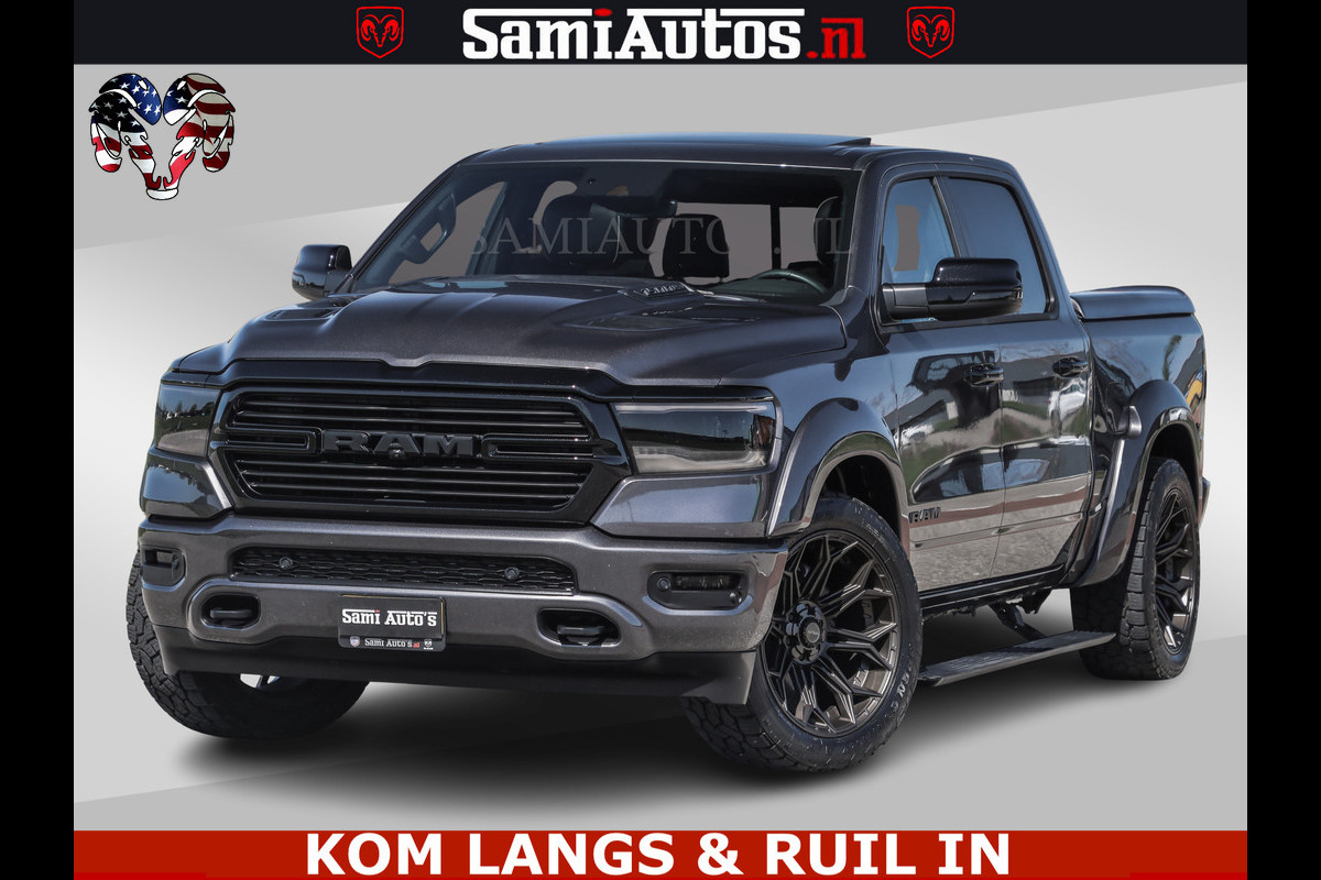 Dodge Ram HULK PACK | 360 CAMERA | ADAPTIVE CRUSE | PANODAK | VOLLE UITVOERING | LARAMIE NIGHT | 5.7 V8 HEMI 402PK 4x4 | CREWCAB 5 PERSOONS | GRIJSKENTEKEN | Granite Crystal Metallic Mijn Voorraad Nr 1998 - 24130