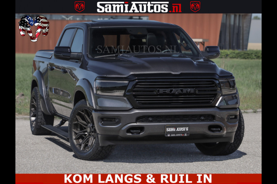 Dodge Ram HULK PACK | 360 CAMERA | ADAPTIVE CRUSE | PANODAK | VOLLE UITVOERING | LARAMIE NIGHT | 5.7 V8 HEMI 402PK 4x4 | CREWCAB 5 PERSOONS | GRIJSKENTEKEN | Granite Crystal Metallic Mijn Voorraad Nr 1998 - 24130