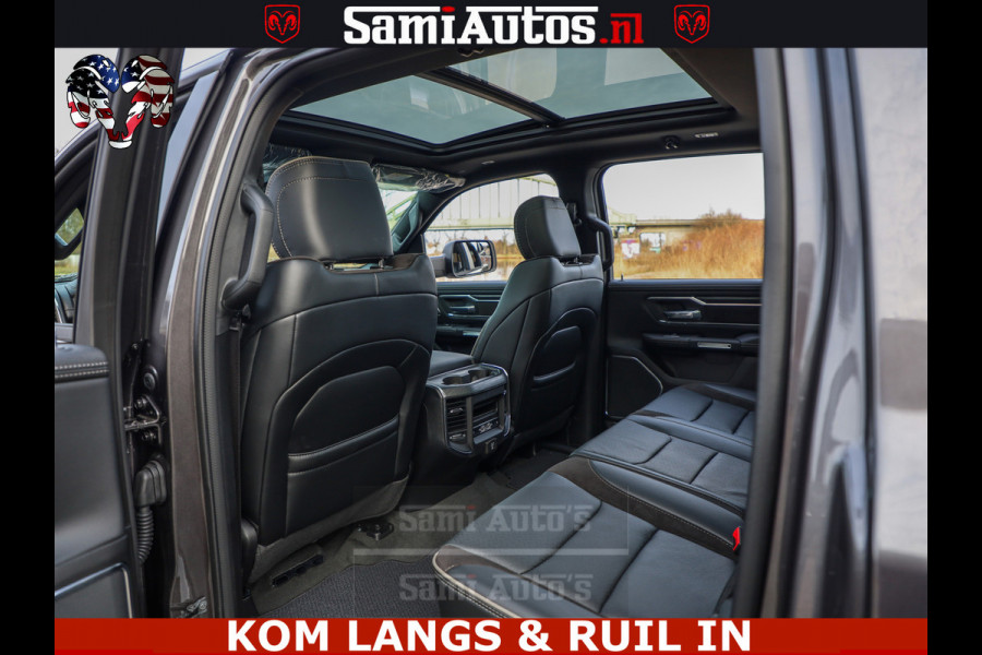 Dodge Ram HULK PACK | 360 CAMERA | ADAPTIVE CRUSE | PANODAK | VOLLE UITVOERING | LARAMIE NIGHT | 5.7 V8 HEMI 402PK 4x4 | CREWCAB 5 PERSOONS | GRIJSKENTEKEN | Granite Crystal Metallic Mijn Voorraad Nr 1998 - 24130