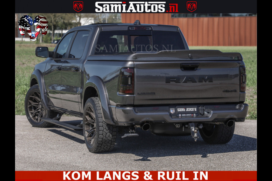 Dodge Ram HULK PACK | 360 CAMERA | ADAPTIVE CRUSE | PANODAK | VOLLE UITVOERING | LARAMIE NIGHT | 5.7 V8 HEMI 402PK 4x4 | CREWCAB 5 PERSOONS | GRIJSKENTEKEN | Granite Crystal Metallic Mijn Voorraad Nr 1998 - 24130