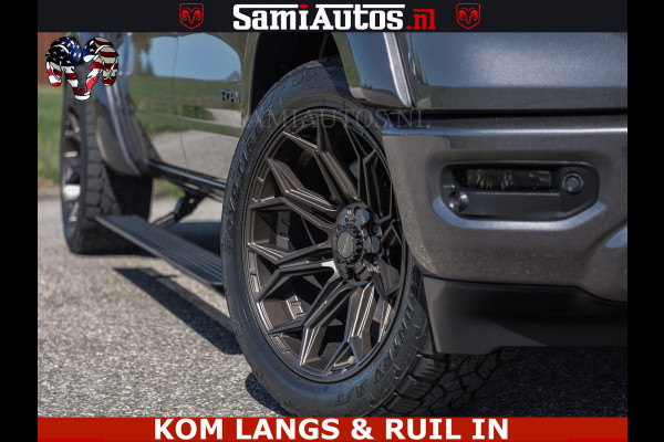 Dodge Ram HULK PACK | 360 CAMERA | ADAPTIVE CRUSE | PANODAK | VOLLE UITVOERING | LARAMIE NIGHT | 5.7 V8 HEMI 402PK 4x4 | CREWCAB 5 PERSOONS | GRIJSKENTEKEN | Granite Crystal Metallic Mijn Voorraad Nr 1998 - 24130
