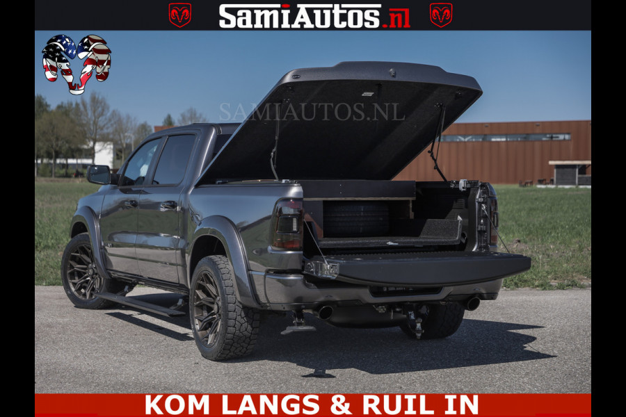 Dodge Ram HULK PACK | 360 CAMERA | ADAPTIVE CRUSE | PANODAK | VOLLE UITVOERING | LARAMIE NIGHT | 5.7 V8 HEMI 402PK 4x4 | CREWCAB 5 PERSOONS | GRIJSKENTEKEN | Granite Crystal Metallic Mijn Voorraad Nr 1998 - 24130