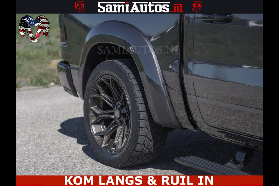 Dodge Ram HULK PACK | 360 CAMERA | ADAPTIVE CRUSE | PANODAK | VOLLE UITVOERING | LARAMIE NIGHT | 5.7 V8 HEMI 402PK 4x4 | CREWCAB 5 PERSOONS | GRIJSKENTEKEN | Granite Crystal Metallic Mijn Voorraad Nr 1998 - 24130
