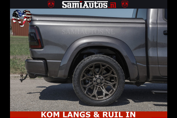 Dodge Ram HULK PACK | 360 CAMERA | ADAPTIVE CRUSE | PANODAK | VOLLE UITVOERING | LARAMIE NIGHT | 5.7 V8 HEMI 402PK 4x4 | CREWCAB 5 PERSOONS | GRIJSKENTEKEN | Granite Crystal Metallic Mijn Voorraad Nr 1998 - 24130