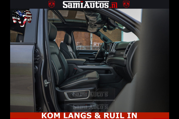 Dodge Ram HULK PACK | 360 CAMERA | ADAPTIVE CRUSE | PANODAK | VOLLE UITVOERING | LARAMIE NIGHT | 5.7 V8 HEMI 402PK 4x4 | CREWCAB 5 PERSOONS | GRIJSKENTEKEN | Granite Crystal Metallic Mijn Voorraad Nr 1998 - 24130