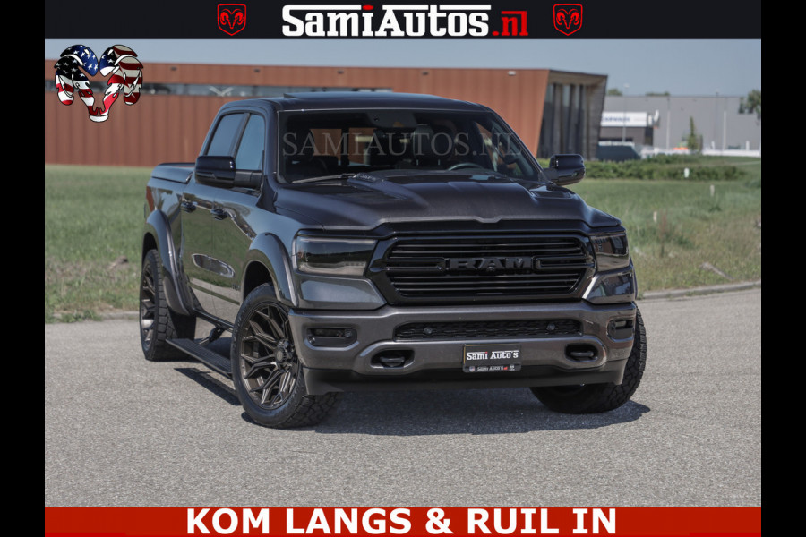 Dodge Ram HULK PACK | 360 CAMERA | ADAPTIVE CRUSE | PANODAK | VOLLE UITVOERING | LARAMIE NIGHT | 5.7 V8 HEMI 402PK 4x4 | CREWCAB 5 PERSOONS | GRIJSKENTEKEN | Granite Crystal Metallic Mijn Voorraad Nr 1998 - 24130