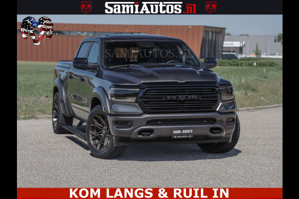 Dodge Ram HULK PACK | 360 CAMERA | ADAPTIVE CRUSE | PANODAK | VOLLE UITVOERING | LARAMIE NIGHT | 5.7 V8 HEMI 402PK 4x4 | CREWCAB 5 PERSOONS | GRIJSKENTEKEN | Granite Crystal Metallic Mijn Voorraad Nr 1998 - 24130