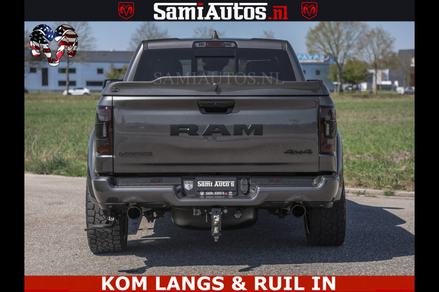 Dodge Ram HULK PACK | 360 CAMERA | ADAPTIVE CRUSE | PANODAK | VOLLE UITVOERING | LARAMIE NIGHT | 5.7 V8 HEMI 402PK 4x4 | CREWCAB 5 PERSOONS | GRIJSKENTEKEN | Granite Crystal Metallic Mijn Voorraad Nr 1998 - 24130