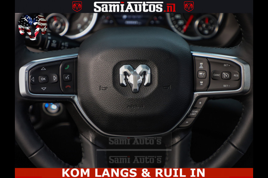 Dodge Ram HULK PACK | 360 CAMERA | ADAPTIVE CRUSE | PANODAK | VOLLE UITVOERING | LARAMIE NIGHT | 5.7 V8 HEMI 402PK 4x4 | CREWCAB 5 PERSOONS | GRIJSKENTEKEN | Granite Crystal Metallic Mijn Voorraad Nr 1998 - 24130