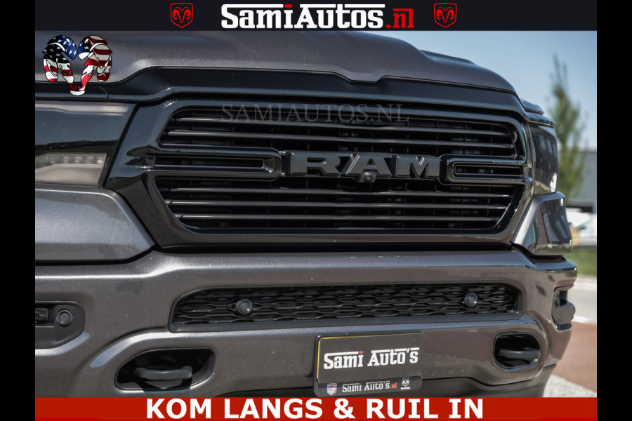 Dodge Ram HULK PACK | 360 CAMERA | ADAPTIVE CRUSE | PANODAK | VOLLE UITVOERING | LARAMIE NIGHT | 5.7 V8 HEMI 402PK 4x4 | CREWCAB 5 PERSOONS | GRIJSKENTEKEN | Granite Crystal Metallic Mijn Voorraad Nr 1998 - 24130
