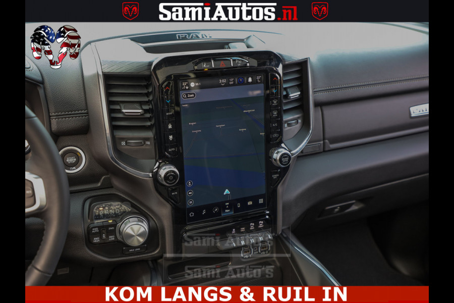 Dodge Ram HULK PACK | 360 CAMERA | ADAPTIVE CRUSE | PANODAK | VOLLE UITVOERING | LARAMIE NIGHT | 5.7 V8 HEMI 402PK 4x4 | CREWCAB 5 PERSOONS | GRIJSKENTEKEN | Granite Crystal Metallic Mijn Voorraad Nr 1998 - 24130
