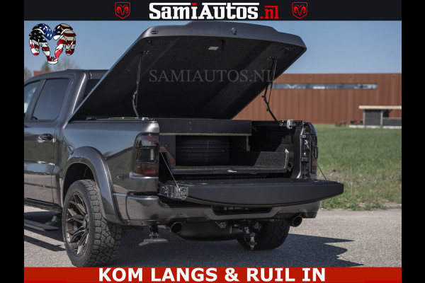 Dodge Ram HULK PACK | 360 CAMERA | ADAPTIVE CRUSE | PANODAK | VOLLE UITVOERING | LARAMIE NIGHT | 5.7 V8 HEMI 402PK 4x4 | CREWCAB 5 PERSOONS | GRIJSKENTEKEN | Granite Crystal Metallic Mijn Voorraad Nr 1998 - 24130