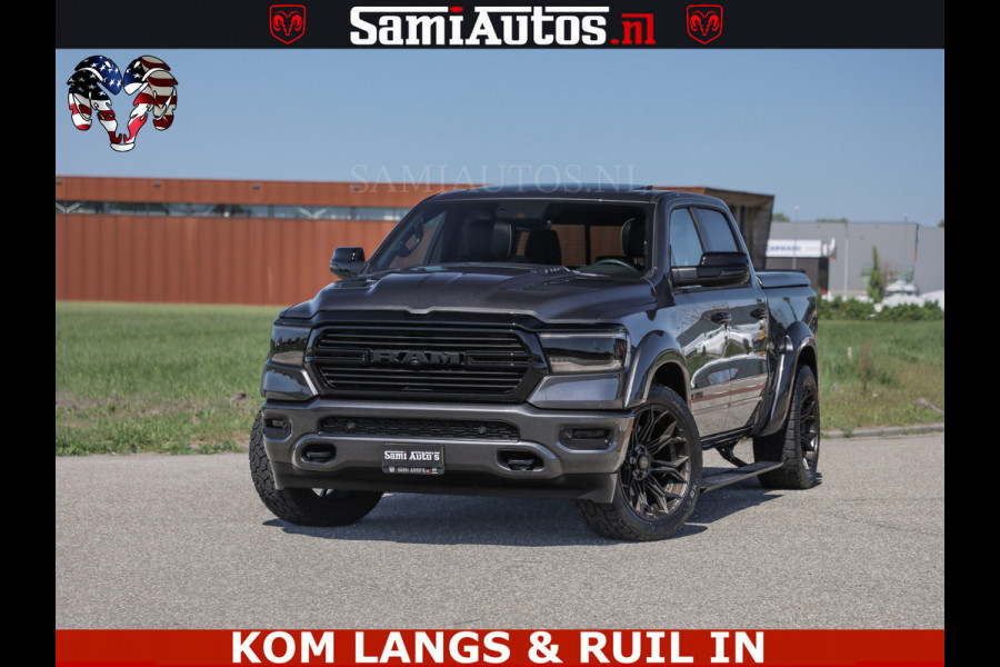 Dodge Ram HULK PACK | 360 CAMERA | ADAPTIVE CRUSE | PANODAK | VOLLE UITVOERING | LARAMIE NIGHT | 5.7 V8 HEMI 402PK 4x4 | CREWCAB 5 PERSOONS | GRIJSKENTEKEN | Granite Crystal Metallic Mijn Voorraad Nr 1998 - 24130