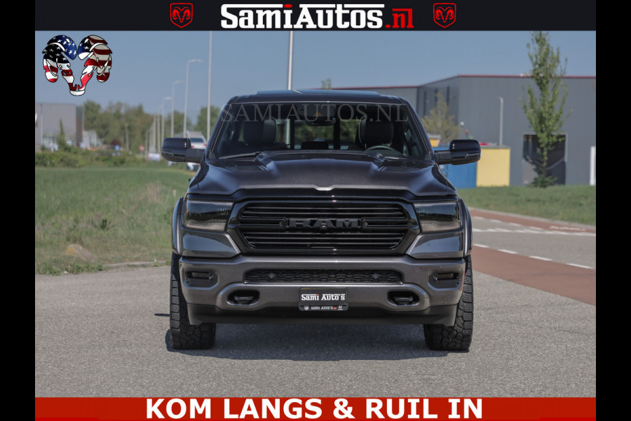 Dodge Ram HULK PACK | 360 CAMERA | ADAPTIVE CRUSE | PANODAK | VOLLE UITVOERING | LARAMIE NIGHT | 5.7 V8 HEMI 402PK 4x4 | CREWCAB 5 PERSOONS | GRIJSKENTEKEN | Granite Crystal Metallic Mijn Voorraad Nr 1998 - 24130