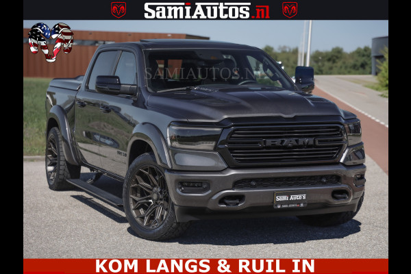 Dodge Ram HULK PACK | 360 CAMERA | ADAPTIVE CRUSE | PANODAK | VOLLE UITVOERING | LARAMIE NIGHT | 5.7 V8 HEMI 402PK 4x4 | CREWCAB 5 PERSOONS | GRIJSKENTEKEN | Granite Crystal Metallic Mijn Voorraad Nr 1998 - 24130