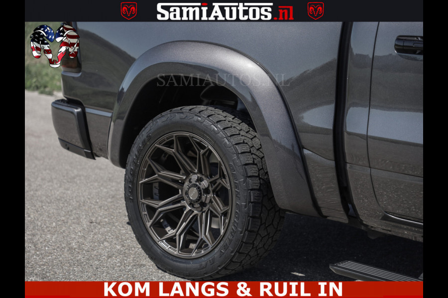 Dodge Ram HULK PACK | 360 CAMERA | ADAPTIVE CRUSE | PANODAK | VOLLE UITVOERING | LARAMIE NIGHT | 5.7 V8 HEMI 402PK 4x4 | CREWCAB 5 PERSOONS | GRIJSKENTEKEN | Granite Crystal Metallic Mijn Voorraad Nr 1998 - 24130