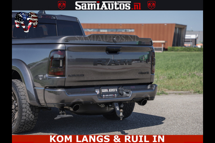 Dodge Ram HULK PACK | 360 CAMERA | ADAPTIVE CRUSE | PANODAK | VOLLE UITVOERING | LARAMIE NIGHT | 5.7 V8 HEMI 402PK 4x4 | CREWCAB 5 PERSOONS | GRIJSKENTEKEN | Granite Crystal Metallic Mijn Voorraad Nr 1998 - 24130
