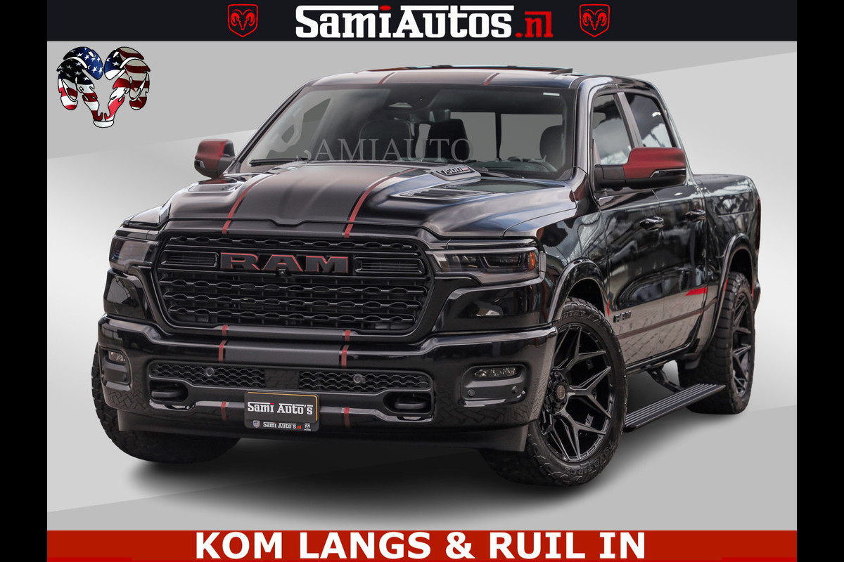 Dodge Ram Limited H.O 540HP 706Nm | Massage + Full Option | De Meest Luxe en Volle Pick-Up in zijn Klasse | Comfortabele Dubbele Cabine met Royale 5 Zitplaatsen | BPM vrij | Nu Leverbaar uit Voorraad | Voorraad Nr 2304 - 8540