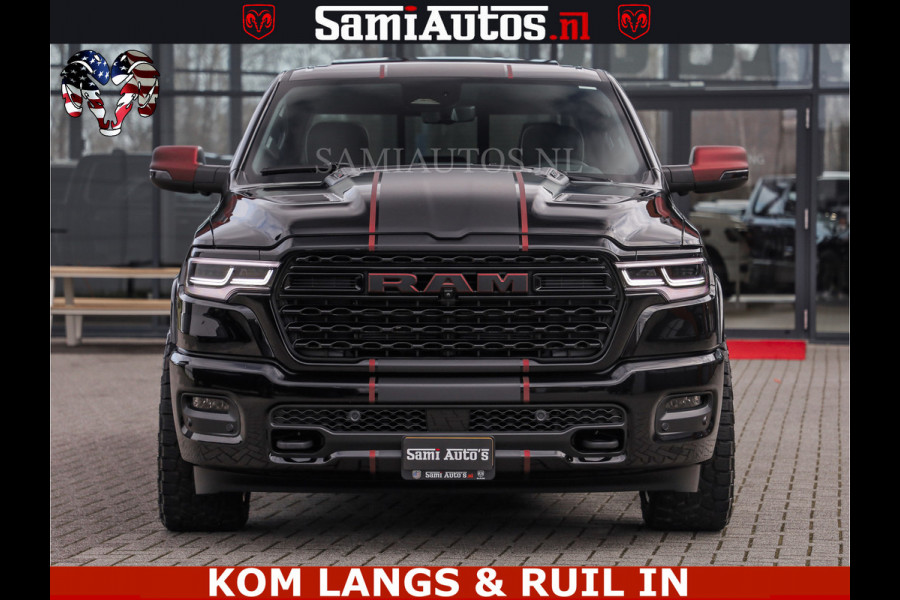 Dodge Ram Limited H.O 540HP 706Nm | Massage + Full Option | De Meest Luxe en Volle Pick-Up in zijn Klasse | Comfortabele Dubbele Cabine met Royale 5 Zitplaatsen | BPM vrij | Nu Leverbaar uit Voorraad | Voorraad Nr 2304 - 8540