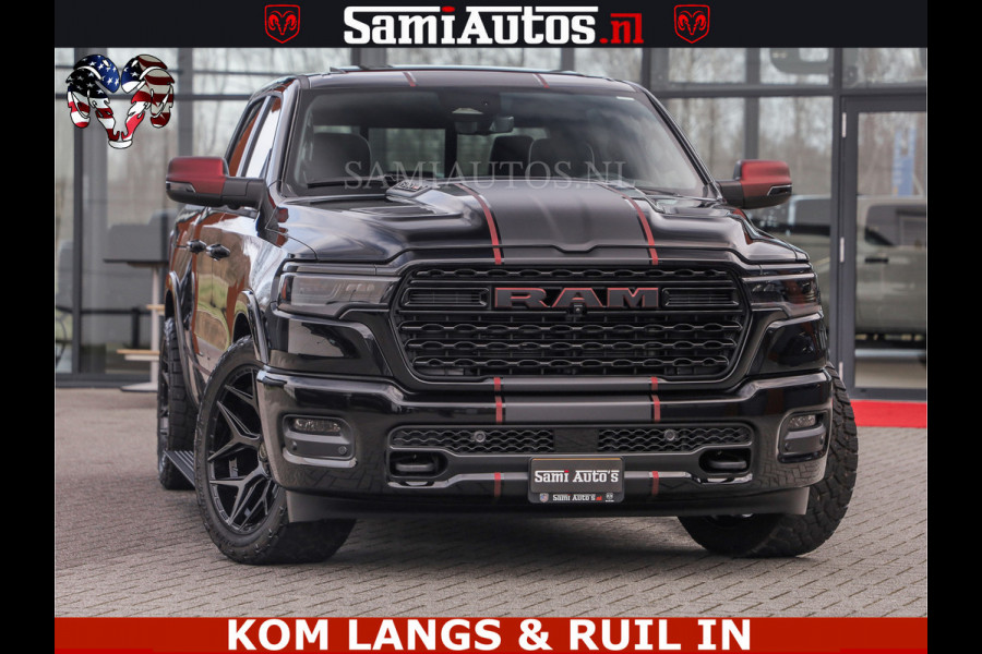 Dodge Ram Limited H.O 540HP 706Nm | Massage + Full Option | De Meest Luxe en Volle Pick-Up in zijn Klasse | Comfortabele Dubbele Cabine met Royale 5 Zitplaatsen | BPM vrij | Nu Leverbaar uit Voorraad | Voorraad Nr 2304 - 8540