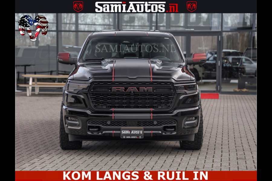 Dodge Ram Limited H.O 540HP 706Nm | Massage + Full Option | De Meest Luxe en Volle Pick-Up in zijn Klasse | Comfortabele Dubbele Cabine met Royale 5 Zitplaatsen | BPM vrij | Nu Leverbaar uit Voorraad | Voorraad Nr 2304 - 8540