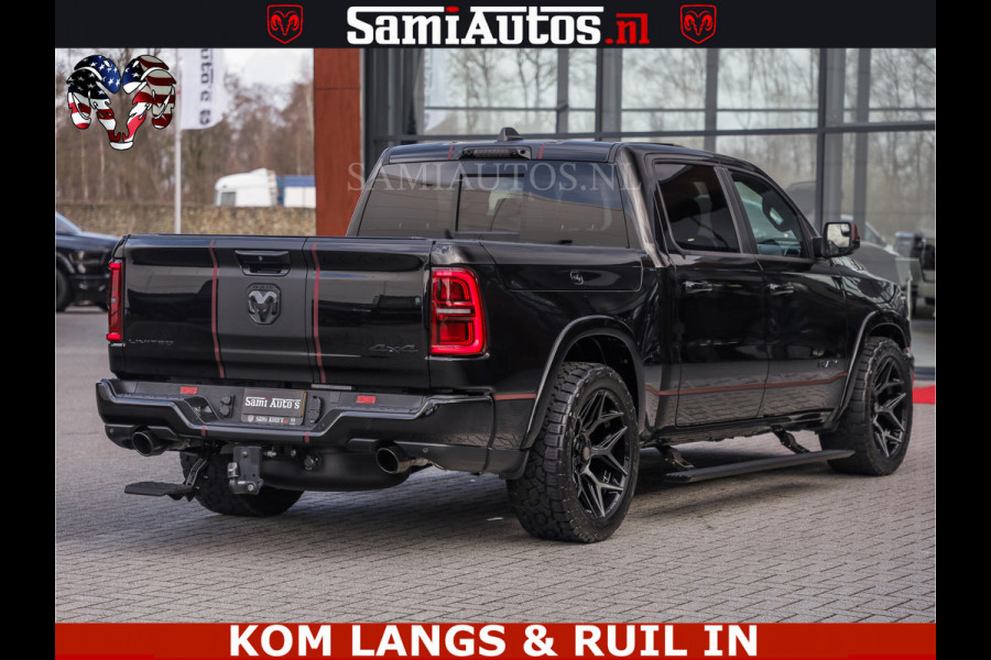 Dodge Ram Limited H.O 540HP 706Nm | Massage + Full Option | De Meest Luxe en Volle Pick-Up in zijn Klasse | Comfortabele Dubbele Cabine met Royale 5 Zitplaatsen | BPM vrij | Nu Leverbaar uit Voorraad | Voorraad Nr 2304 - 8540