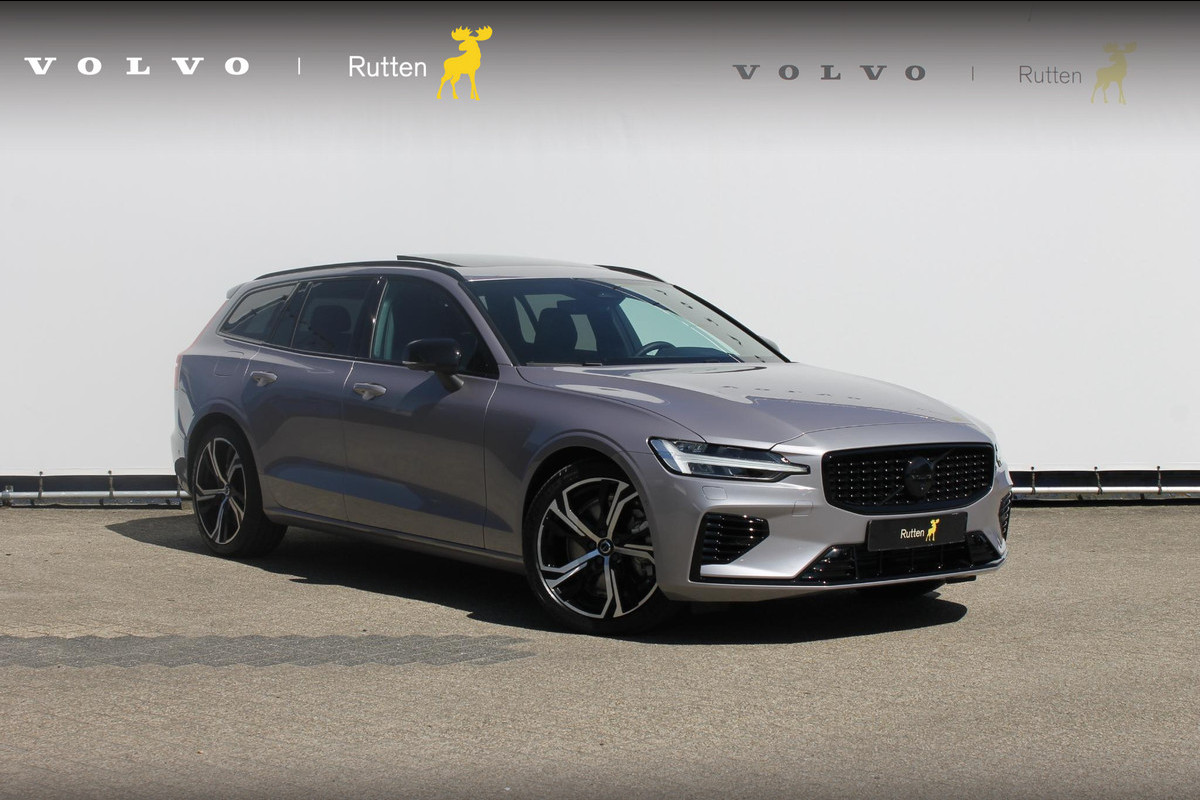 Volvo V60 T6 350PK Automaat Plug-in hybrid AWD Ultra Dark Adaptieve Cruise Control / Head-up display / Panoramisch schuif-kanteldak / Harman Kardon Audio / Blis / Google infotainment