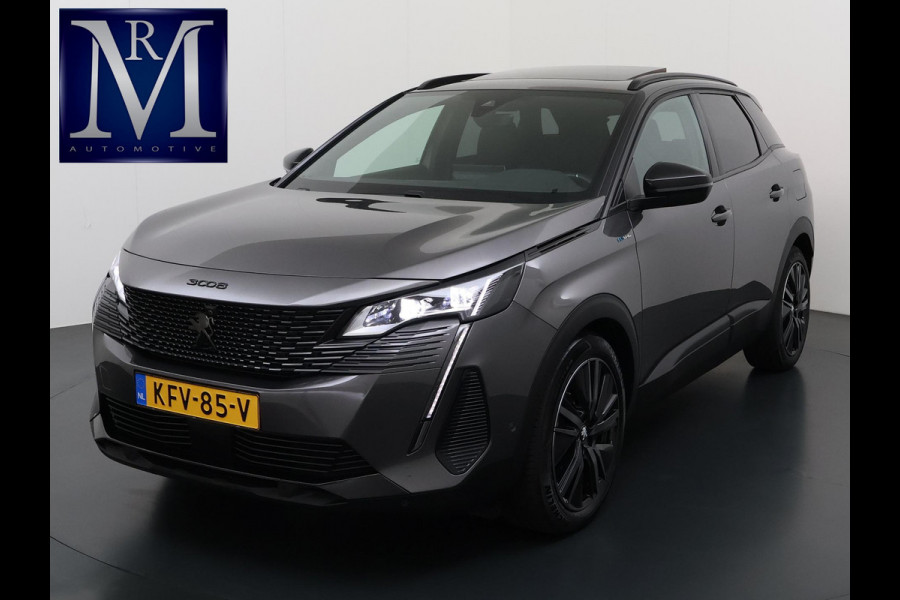Peugeot 3008 1.6 HYbrid 225 GT Pack Business PANO| ELEKTRISCHE ACHTERKLEP| BLACK PACK| ADAPTIVE CRUISE CONTROL| CAMERA VOOR + ACHTER| FOCAL AUDIO| STOELVERWARMING| STANDKACHEL|
