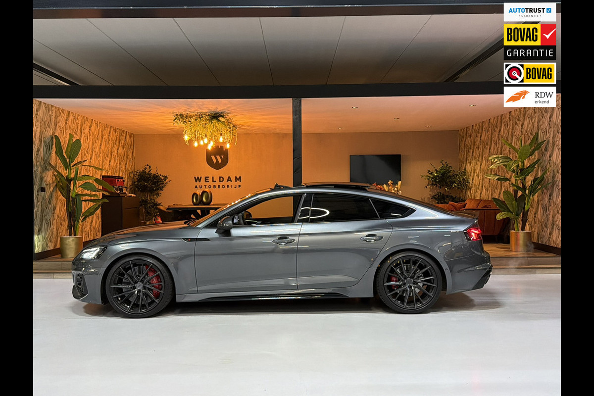 Audi A5 Sportback 2.9 TFSI RS 5 quattro Garantie 524PK Pano Keramisch B&O RS Stoelen Head-up StuurVW Memory Sfeer Laser Rijklaar