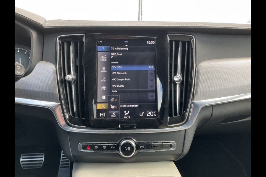 Volvo V90 B4 Ultimate Dark Leer Memory Camera Carplay Stoel/Stuurverw Trekhaak NL-Auto Uitstraling!