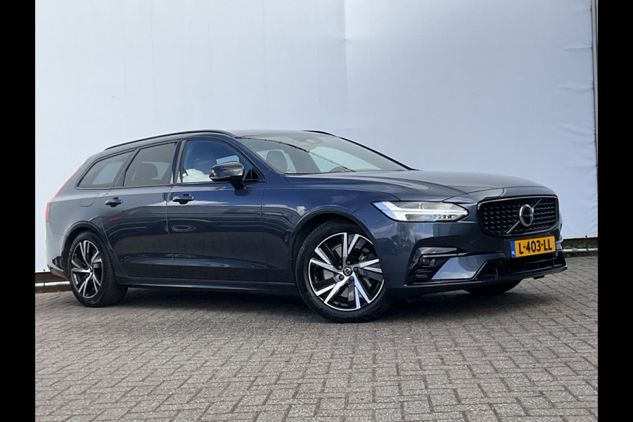 Volvo V90 B4 Ultimate Dark Leer Memory Camera Carplay Stoel/Stuurverw Trekhaak NL-Auto Uitstraling!