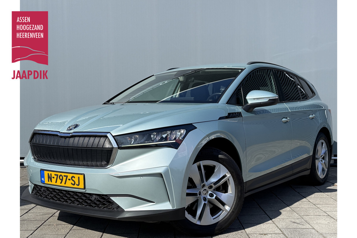 Škoda ENYAQ iV BWJ 12-2021 | 60 SOH 91,6% 180PK | TREKHAAK | CAMERA A | CARPLAY | PRIVACY GLASS | STOELVERW | NAVI | CLIMA | PDC V+A |