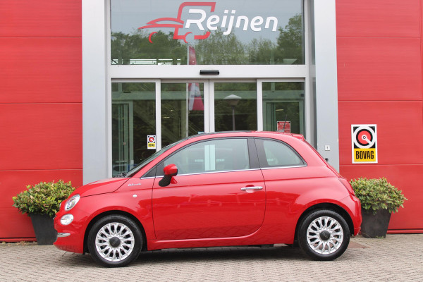 Fiat 500 1.0 Hybrid 69PK DOLCEVITA | PANORAMA DAK | APPLE CARPLAY/ANDROID AUTO | HALF LEDEREN BEKLEDING "TESSUTO DISEGNO" MET SPORTSTOELEN | DONKERE HEMELBEKLEDING | CRUISE CONTROL | AIRCO | LICHTMETALEN VELGEN 15" | CHROME DELEN EXTERIEUR | DAB+ RADIO |