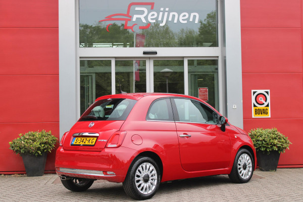 Fiat 500 1.0 Hybrid 69PK DOLCEVITA | PANORAMA DAK | APPLE CARPLAY/ANDROID AUTO | HALF LEDEREN BEKLEDING "TESSUTO DISEGNO" MET SPORTSTOELEN | DONKERE HEMELBEKLEDING | CRUISE CONTROL | AIRCO | LICHTMETALEN VELGEN 15" | CHROME DELEN EXTERIEUR | DAB+ RADIO |