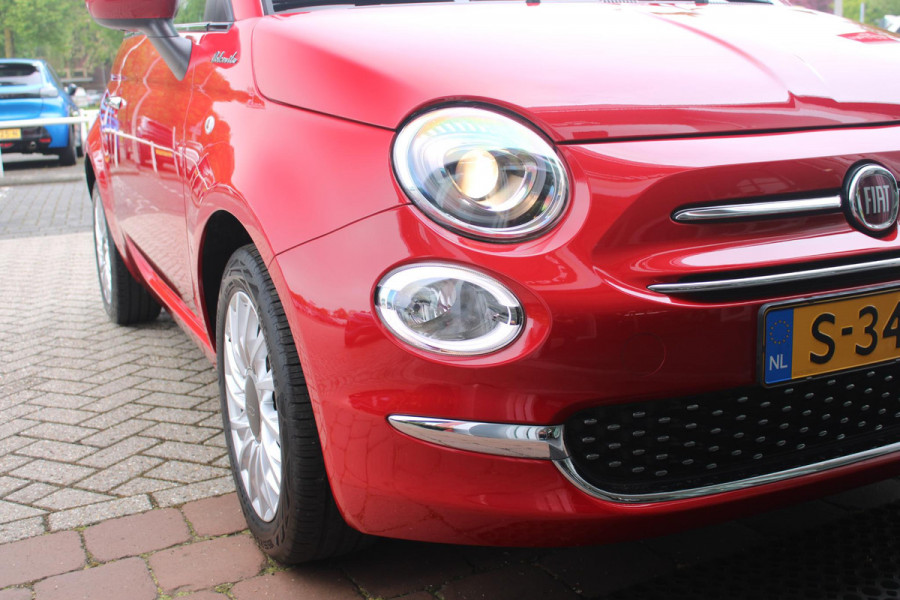 Fiat 500 1.0 Hybrid 69PK DOLCEVITA | PANORAMA DAK | APPLE CARPLAY/ANDROID AUTO | HALF LEDEREN BEKLEDING "TESSUTO DISEGNO" MET SPORTSTOELEN | DONKERE HEMELBEKLEDING | CRUISE CONTROL | AIRCO | LICHTMETALEN VELGEN 15" | CHROME DELEN EXTERIEUR | DAB+ RADIO |