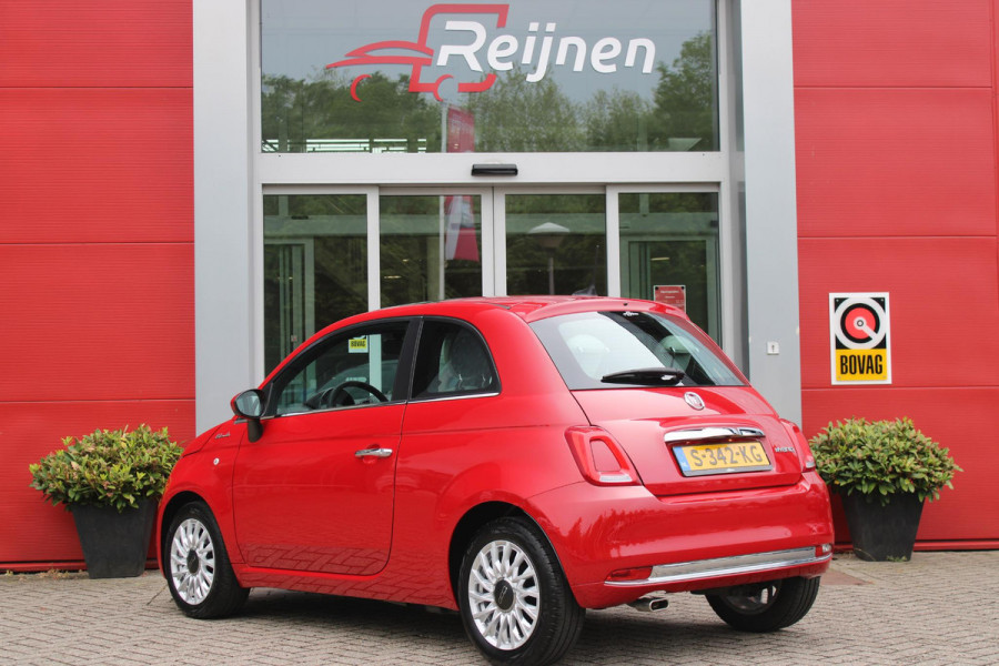 Fiat 500 1.0 Hybrid 69PK DOLCEVITA | PANORAMA DAK | APPLE CARPLAY/ANDROID AUTO | HALF LEDEREN BEKLEDING "TESSUTO DISEGNO" MET SPORTSTOELEN | DONKERE HEMELBEKLEDING | CRUISE CONTROL | AIRCO | LICHTMETALEN VELGEN 15" | CHROME DELEN EXTERIEUR | DAB+ RADIO |